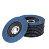 10 pièces 4, 5 pouces 40-120 grains de ponçage disques à lamelles feuille givrée sable bleu 115 Type roue de polissage à