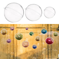 10 pièces 50/70/100/120 mm boule magique de Noël clair transparent boules darbre babiole ornement de Noël décoratio