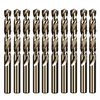 10 pièces 5.2 / 5.5 / 6.0 / 8.5mm M35 acier à grande vitesse contenant un outil de foret hélico dal au cobalt pour le fo