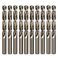 10 pièces 5.2 / 5.5 / 6.0 / 8.5mm M35 acier à grande vitesse contenant un outil de foret hélico dal au cobalt pour le fo