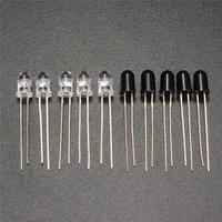 10 pièces 5mm 940nm IR émetteur de lancement de diode infrarouge récepteur récepteur LED