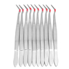 10 pièces 6 pouces en acier inoxydable pince à épiler dentaire Instruments de laboratoire chirurgical outil de dentister