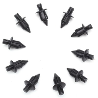 10 pièces 6mm en plastique Rivet carénage garniture panneau de fixation Clips pour Honda Yamaha