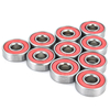 10 pièces ABEC-7 rouge scellé roulement à billes de planche à roulettes à gorge profonde 608RS 9x22x6mm roulement à bill