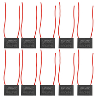 10 pièces CBB61 450 V 10 uf capacité de démarrage condensateur de ventilateur ca CBB condensateur de fonctionnement du m