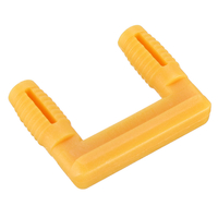 10 pièces connecteur de panneau de bois en forme de U en plastique furtif Angle droit fixe armoire charnière boucle serr