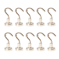 10 pièces D20/25/32 N35 ferrite crochets magnétiques néodyme tenir 12kg aimant puissant