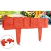 10 pièces effet pierre clôture en plastique bordure de jardin pavé jardin en plastique bordure de pelouse décorations de
