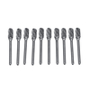 10 pièces en acier au tungstène à Double bande fraises en carbure monobloc outils de lime rotative Kit de forets