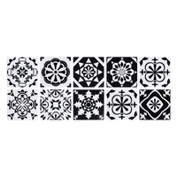 10 pièces en céramique auto-adhésif autocollant mural papier peint bricolage cuisine salle de bain PVC décalcomanie