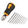 10 pièces ensemble de forets Micro perceuse à main Mini Portable petit 0.8-3.0mm Kit de forage en acier au carbone trava