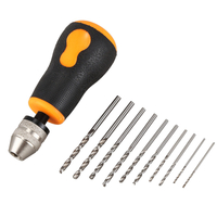 10 pièces ensemble de forets Micro perceuse à main Mini Portable petit 0.8-3.0mm Kit de forage en acier au carbone trava