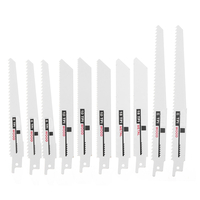 10 pièces lames de scie sauteuse lame de scie alternative scie à main lame de scie sabre pour bois métal