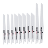 10 pièces lames de scie sauteuse multi-coupe pour outils de coupe de bois en métal accessoires ensemble de lames de scie