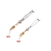 10 pièces M2 M3 liaison + vis de cuivre servo tirer tige connecteur Kit métal fer pince plate pour aile fixe RC avion vo