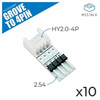 10 pièces M5Stack GROVE-TO-4P Extension HY2.0-4P broche de broche dinterface mène à la ligne Dupont