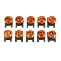 10 pièces M6 Kit de boulons de carénage vis de clip de fixation de carrosserie pour moto Sportbike