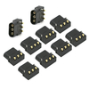 10 pièces RJX Amass MR60PW-M connecteur de carte de Circuit imprimé horizontal plaqué or à trois cœurs pour avion RC Bat