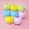 10 pièces Simulation pain champignon mignon visage porte-clés Squishy artisanat décoration créative