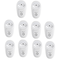 10 pièces SONOFF S26 10A AC90V-250V prise WIFI intelligente BR prise sans fil prises de courant interrupteur domestique