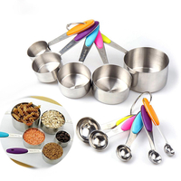 10 pièces tasses à mesurer et cuillères en acier inoxydable ensemble de cuillère à thé outil de cuisine
