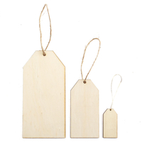 10 pièces étiquette de bagage copeaux de bois avec corde ornements arbre de noël décorations de scrapbooking