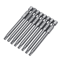 10 pièces TT6-TT40 embout de tournevis à tête Torx 75mm tige hexagonale perceuse électrique jeu dembouts de tournev