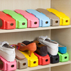 10 pièces/1 ensemble en plastique Durable maison Double couche chaussures étagères de rangement étagère à chaussures sup