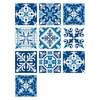 10 pièces/ensemble 15*15 CM Stickers muraux PVC résistant à lhuile et étanche maison salon chambre cuisine salle de