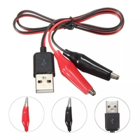 10 pinces DANIU 60CM pinces de test de crocodile pince pour connecteur mâle adaptateur secteur câble USB