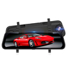 10 pouces 1080P Full Touch Screen HD Rétroviseur de voiture DVR Night Vision Double Lentille Inversant Image