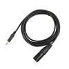 10 pouces 3.5mm à XLR 3 broches mâle prise microphone microphone câble pour portable téléphone portable