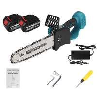 10 pouces 588VF scie à chaîne électrique outil de travail du bois scies à chaîne portables w / 1 pc / 2 pièces Batterie