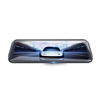 10 pouces Junsun double objectif FHD 1080P caméra de recul cam voiture dvr rétroviseur caméra de recul