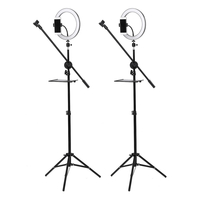 10 pouces LED Dimmable vidéo anneau lumière avec support de téléphone bluetooth Selfie Shutter pour Youtube Tik Tok Live