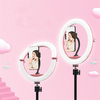 10 pouces LED Pliant Selfie Anneau Lumière Dimmable Lampe Mobile Téléphone YouTube Tiktok Live Beauté Photographie Fill