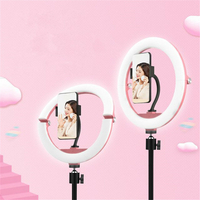 10 pouces LED Pliant Selfie Anneau Lumière Dimmable Lampe Mobile Téléphone YouTube Tiktok Live Beauté Photographie Fill