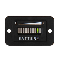 10 Segment LED 36V Batterie Indicateur Batterie Testeur Compteur Jauge Coulombmètre pour Golf Cart Yacht RV Moto Forklif