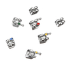 10 supports en métal orthodontique dentaire de supports de soins dentaires outils de traitements dentaires