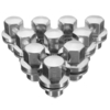 10 X M14x1.5mm Écrous De Siège Mag Pour Roues Voiture En Aluminium Chrome Pour Land Rover LR2 LR3 LR4