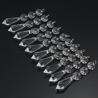 10 x perles de cristal acrylique guirlande lustre lampe suspendue fête de mariage décoration intérieure