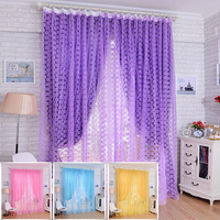 100 * 210cm fleur écran de la fenêtre pure imprimé floral fenêtre voile de tulle de rideau