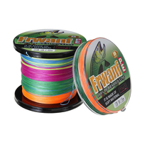100 / 300M 8 brins tressé ligne de pêche PE tresse ligne multicolore Super Power