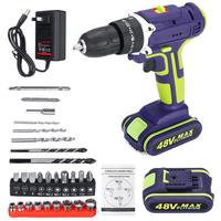100-240V 50Nm 3 en 1 perceuse électrique Hammer perceuse sans fil perceuses électriques à double vitesse