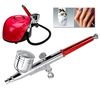 100-240V aérographe Art pulvérisateur aérographe pinceau rouge Spray Set aérobie aérobie oxygène oxygène