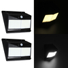 100 LED Capteur de mouvement solaire léger 1000lm extérieur Night Light étanche au mur de sécurité