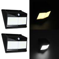 100 LED Capteur de mouvement solaire léger 1000lm extérieur Night Light étanche au mur de sécurité