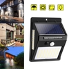 100 LED lumière solaire PIR lumière de mur de jardin extérieur capteur de mouvement