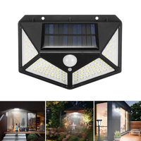 100 LEDs 800LM Étanche Applique Solaire 3 Modes 120° PIR Sensing Angle Camping Light