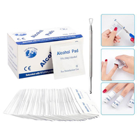 100 pcs / boîte 70% tampons dalcool stérilisation lingettes comprimés lingettes papier jetable pour les soins de sa